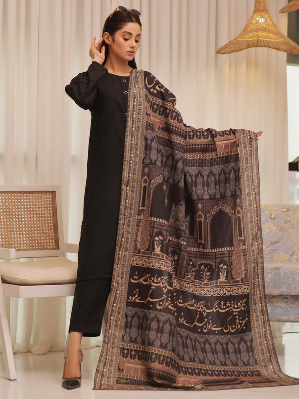 Taj Mahal odhni (Black)