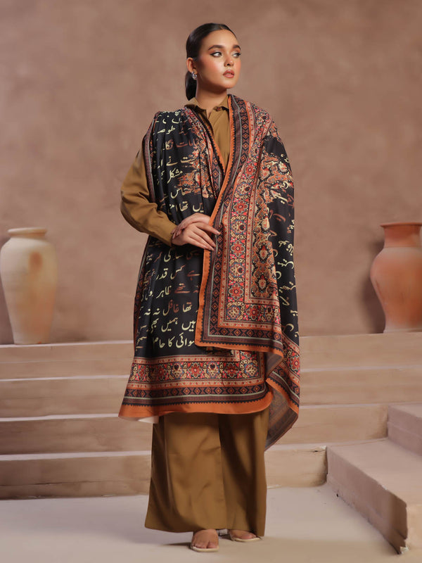 Manzil Silk Dupatta (Black)