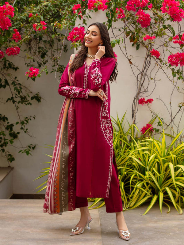 Veran Odhni (Maroon)
