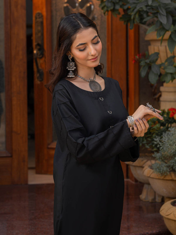 Ansha Co-Ord Set-Black
