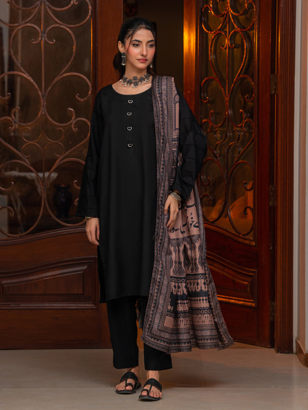 Taj Mahal Silk Odhni (Brown)