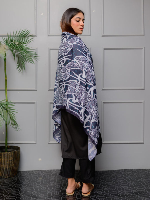 Mehar Silk Dupatta (Black)