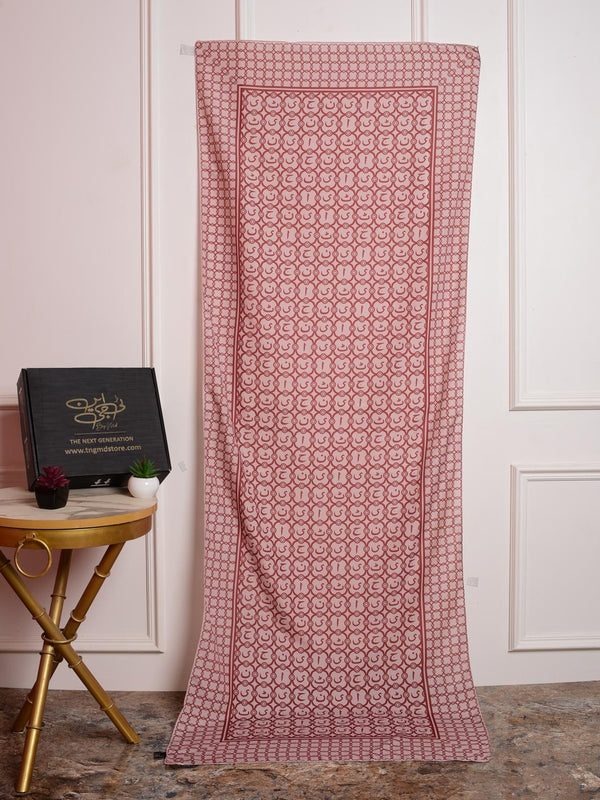Jaan e Huroof Stole (Rose Gold)