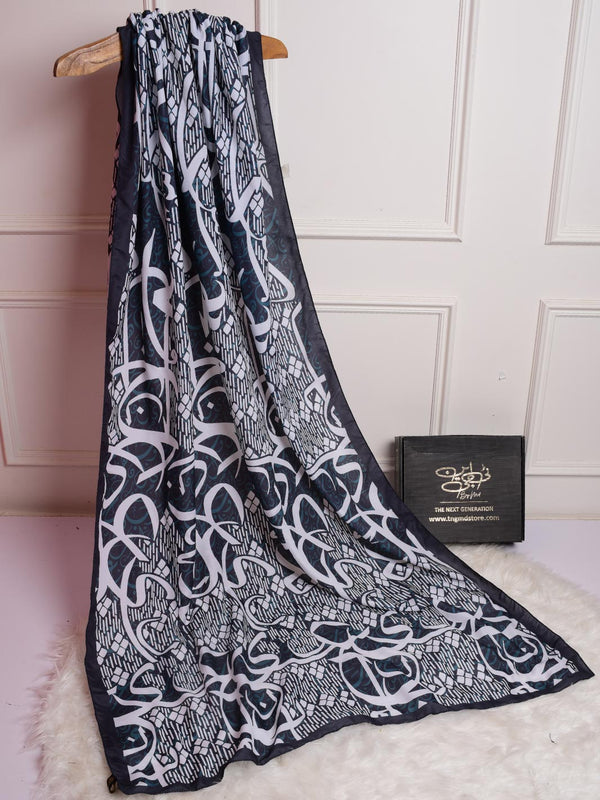 Mehar Silk Dupatta (Black)